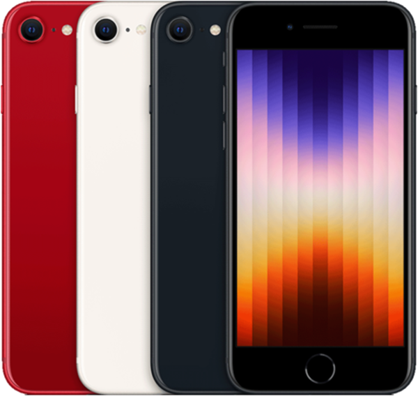 Apple iPhone SE 3. Generation 2022 Smartphone Mitternacht 64GB/128GB 4,7" Retina