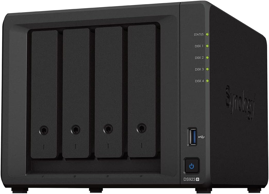 Synology DS923+ 4-Bay NAS System (Diskless) Leistungsstarker Netzwerkspeicher