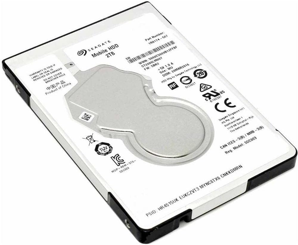 Seagate Mobile 2TB Interne Festplatte ST2000LM007 2,5 Zoll HDD SATA 6Gb/s 128MB