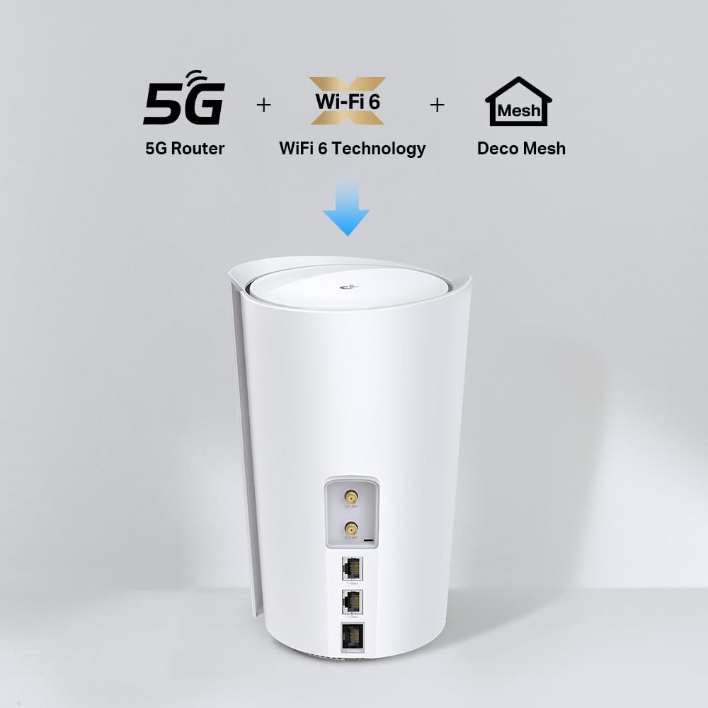 TP-LINK Deco X50-5G LTE WLAN Router Wi-Fi 6 AX3000 3G/4G/5G for up to 232 m²