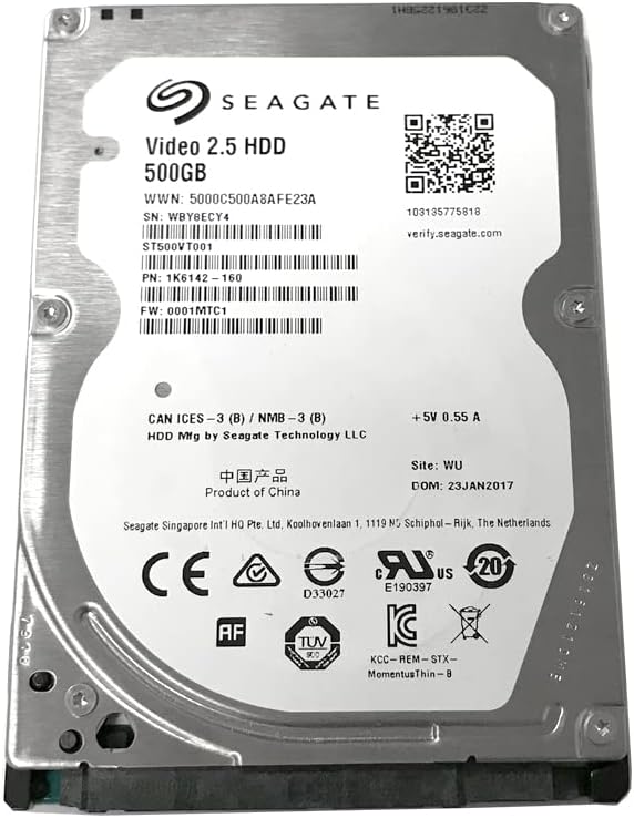 Seagate Video 500GB Interne Festplatte ST500VT000 2,5 Zoll HDD SATA 6Gb/s 16MB