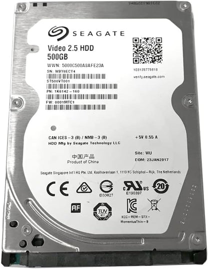 Seagate Video 500GB Interne Festplatte ST500VT000 2,5 Zoll HDD SATA 6Gb/s 16MB