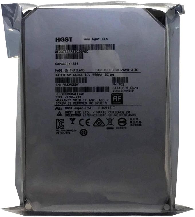 Kopie von HGST Ultrastar He8 8TB Interne Festplatte HUH728080ALE601 3,5 Zoll HDD SATA3 #1