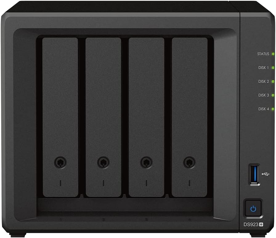 Synology DS923+ 4-Bay NAS System (Diskless) Leistungsstarker Netzwerkspeicher