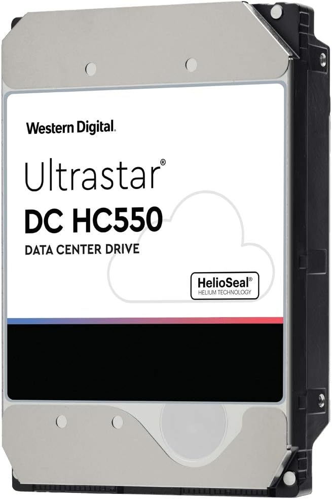 WD Ultrastar DC HC550 16TB Interne Festplatte WUH721816ALE600 3,5 Zoll HDD SATA3