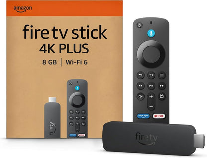 Amazon Fire TV Stick 4K Plus (2025) Streaming mit Alexa Sprachfernbedienung – 4K Ultra HD, Dolby Vision, Dolby Atmos, Wi-Fi 6
