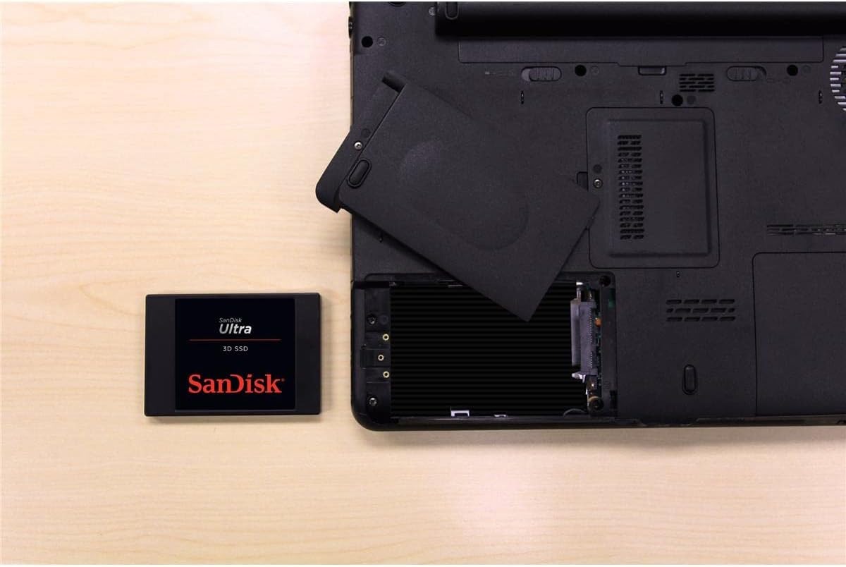 SanDisk Ultra 3D 1TB Interne SSD SATA 2,5 Zoll - Hohe Leistung & Zuverlässigkeit