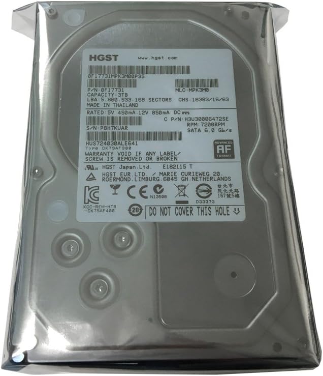 HGST Ultrastar 7K4000 3TB Interne Festplatte HUS724030ALE641 3,5 Zoll HDD SATA3 #1