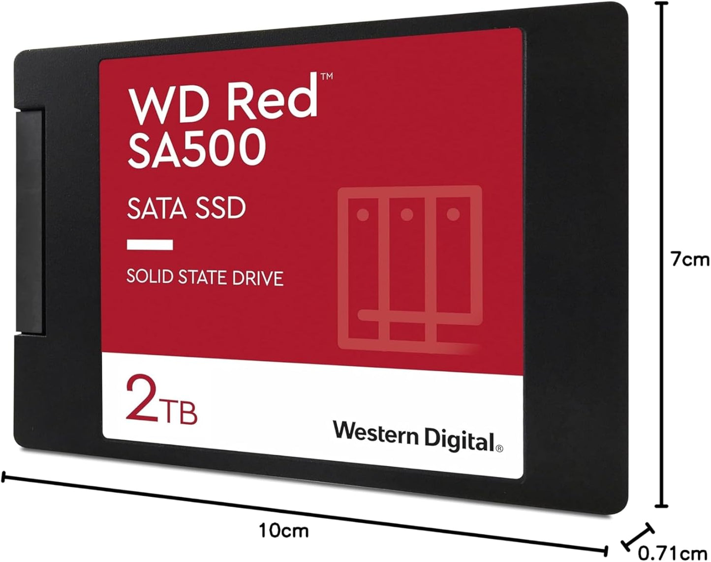 WD Red 2TB Interne NAS SSD WDS200T2R0A 2,5 Zoll Solid State Drive SATA 560 MB/s