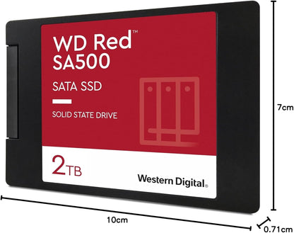 WD Red 2TB Interne NAS SSD WDS200T2R0A 2,5 Zoll Solid State Drive SATA 560 MB/s