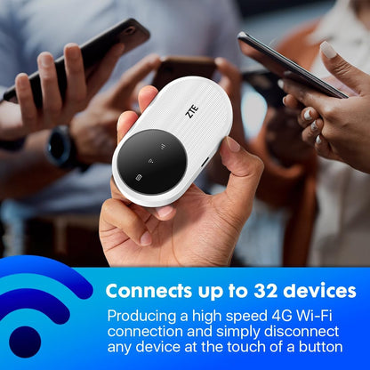 ZTE U10 Mobiler Router Hotspot 4G WiFi CAT4  287Mbps für bis zu 32 Geräte