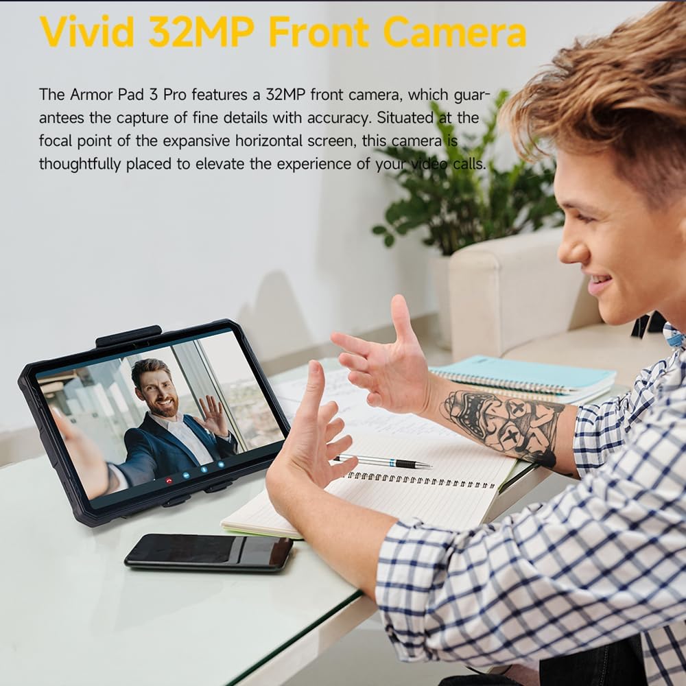 Ulefone Armor Pad 3 Pro Outdoor Tablet 10,36 Zoll 8GB RAM / 256GB Speicher – 4G LTE Dual SIM – Schwarz