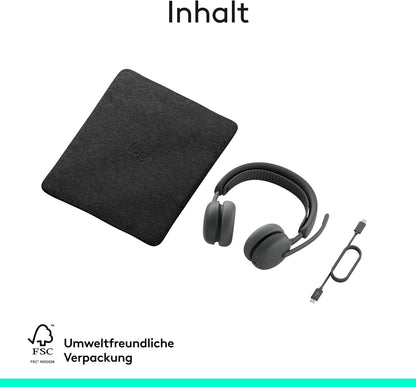 Logitech Zone Wireless 2 ES Headset – Kabelloser Kopfhörer mit ANC, Mikro, USB-C
