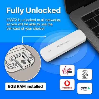 Huawei E3372-325 Surfstick LTE Highspeed 4G 150Mbits USB 2.0 UMTS Weiß