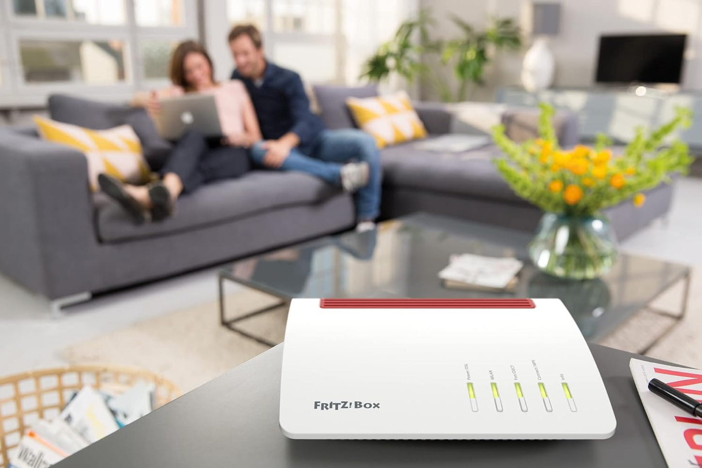 AVM FRITZ!Box 7590 WLAN Router (DSL/VDSL,1.733 MBit/s (5GHz) & 800 MBit/s