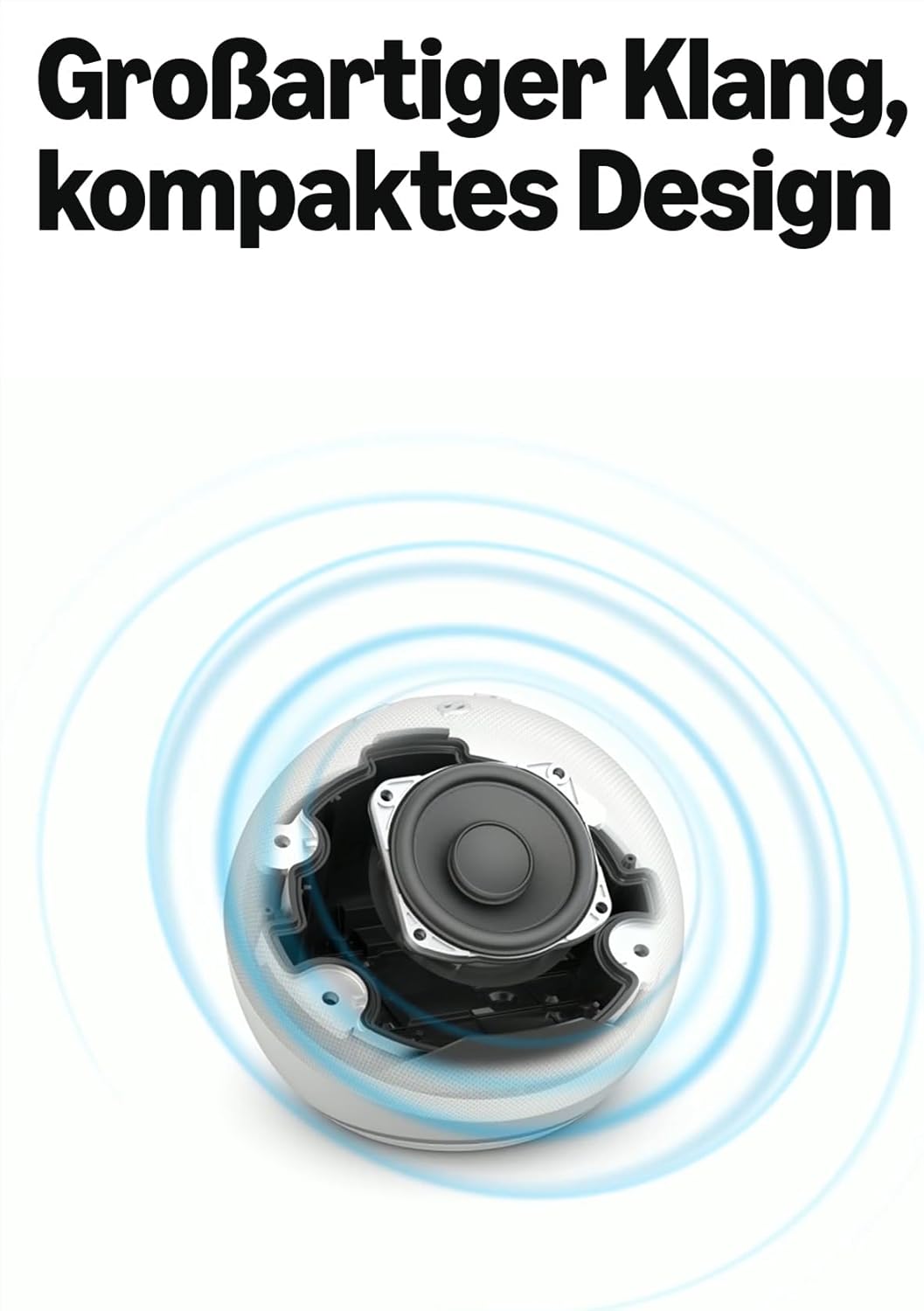 Amazon Echo Dot 5. Generation Smarter WLAN- und Bluetooth-Lautsprecher mit Alexa - Weiß