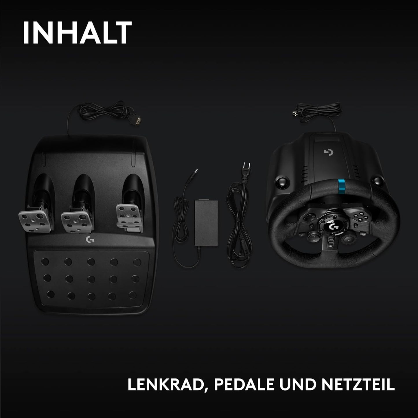 Logitech G G923 Racing Wheel und Pedale TRUEFORCE bis zu 1000 Hz Force Feedback