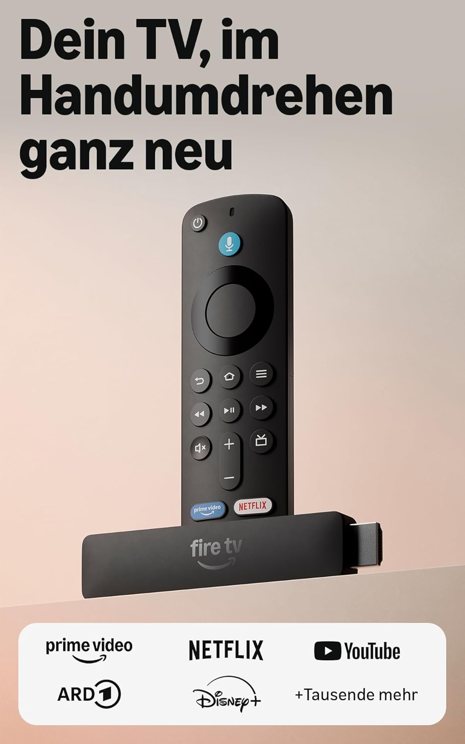 Amazon Fire TV Stick HD (2024) – Streaming mit Alexa in Full HD