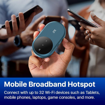 ZTE U10S Pro 4G Mobile WiFi6 Hotspot Mobiler WLAN Router - Blau