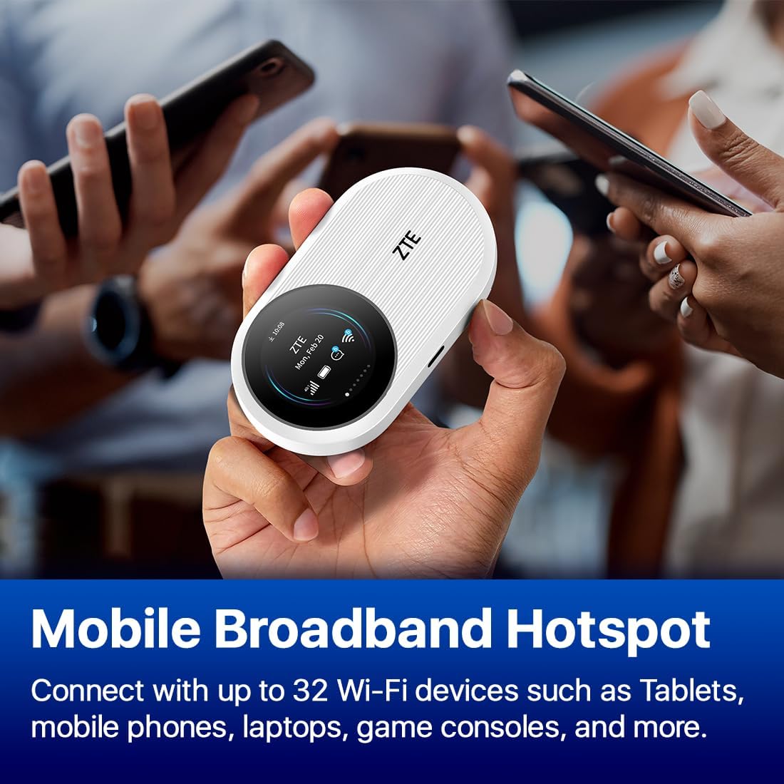 ZTE U10S Pro 4G Mobile WiFi6 Hotspot Mobiler WLAN Router - Weiss