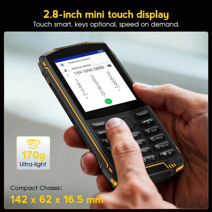 Ulefone Armor Mini 5 Outdoor Handy 1GB RAM / 8GB Speicher – Robustes Mobiltelefon Dual SIM – Schwarz