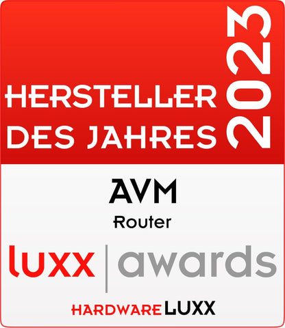 AVM FRITZ!Box 5530 AON Fiber Router für Glasfaserans. Wi-Fi 6 (WLAN AX) 3GBit/s