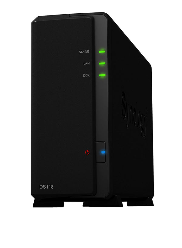 Synology DS118 1-Bay NAS Leistungsstarker Netzwerkspeicher, Medienserver, Cloud