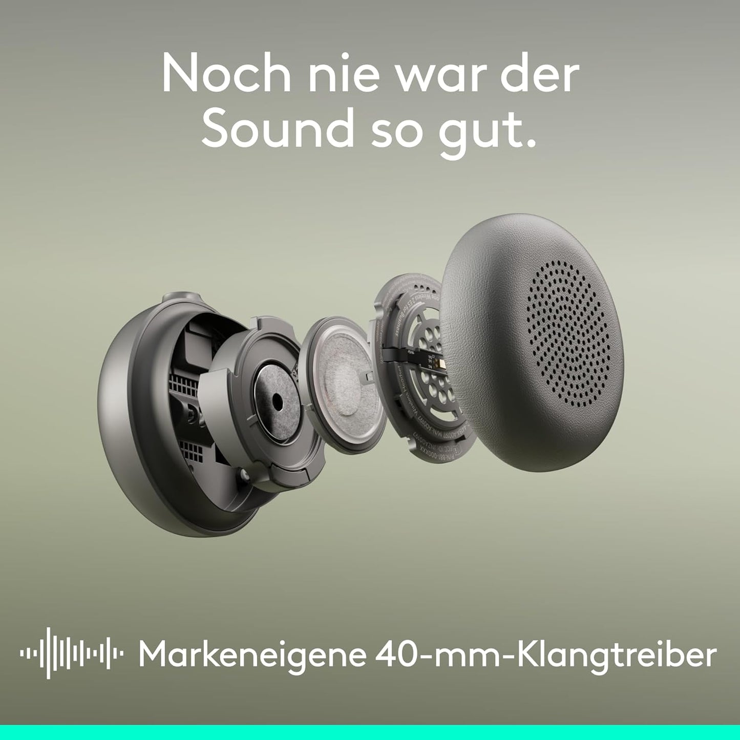Logitech Zone Wireless 2 ES Headset – Kabelloser Kopfhörer mit ANC, Mikro, USB-C