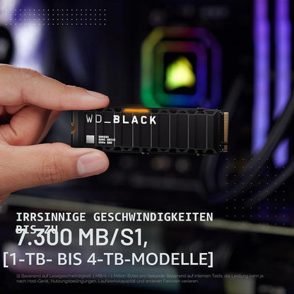 WD_BLACK SN850X 4TB Interne SSD WDS400T2XHE NVMe M.2 2280 - PCIe 4.0 x4 (NVMe)