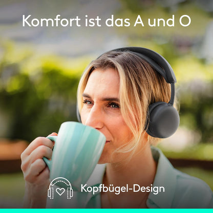 Logitech Zone Wireless 2 ES Headset – Kabelloser Kopfhörer mit ANC, Mikro, USB-C