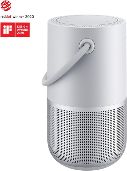 Bose Portable Home Speaker Silber – WLAN & Bluetooth Lautsprecher 360°-Sound
