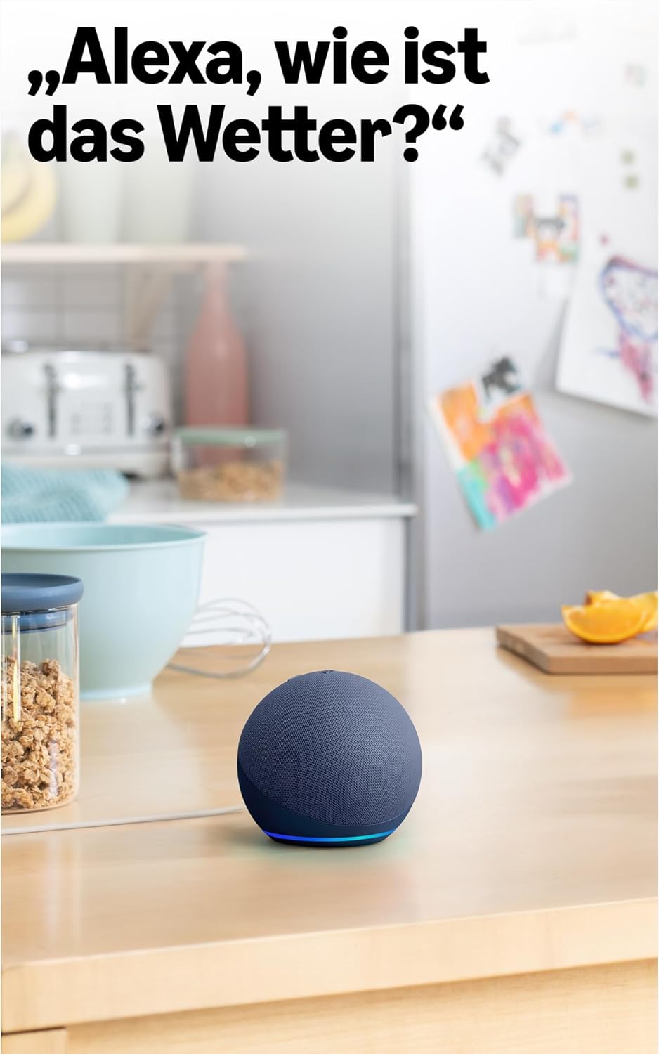 Amazon Echo Dot 5. Generation Smarter WLAN- und Bluetooth-Lautsprecher mit Alexa - Weiß