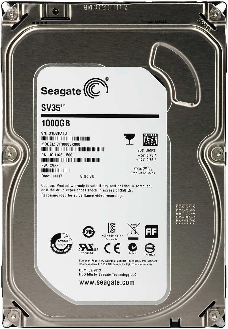 Seagate SV35 Series 1TB Interne Festplatte ST1000VX000 3,5 Zoll HDD SATA 7200RPM