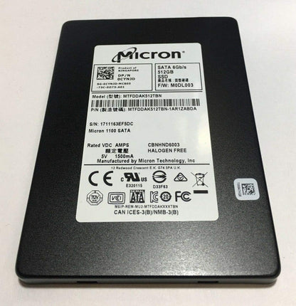 Micron 1100 SSD 512GB 2.5" SATA3 MTFDDAK512TBN – 3D TLC NAND Solid State Drive