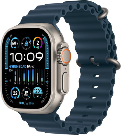 Apple Watch Ultra 2 2024 Cellular/4G Titangehäuse 49mm Ocean Blue/Orange/Weiß