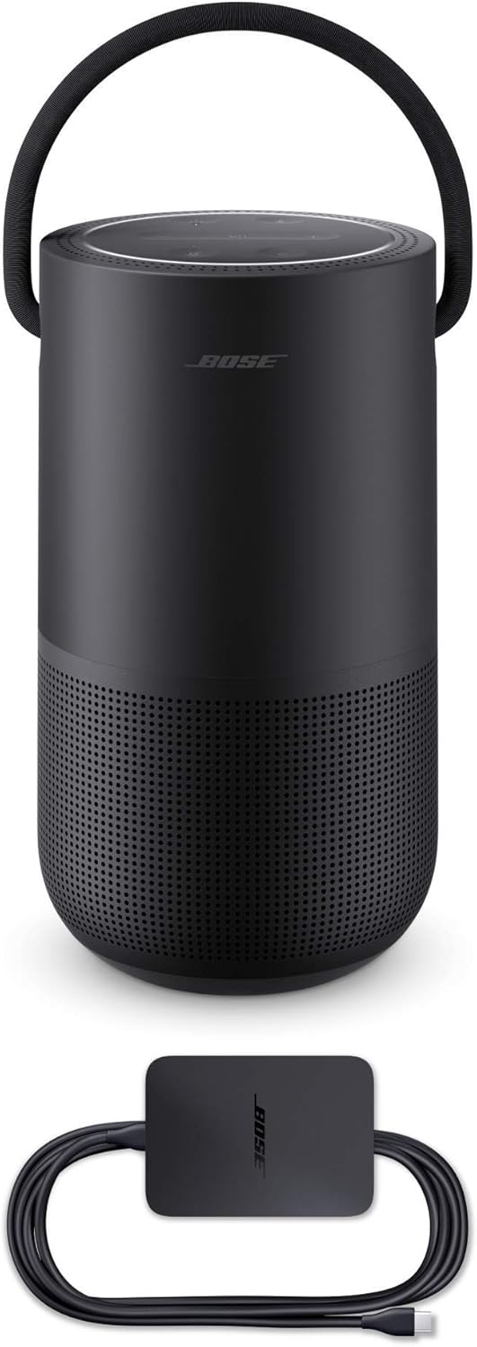 Bose Portable Home Speaker Schwarz – WLAN & Bluetooth Lautsprecher 360°-Sound