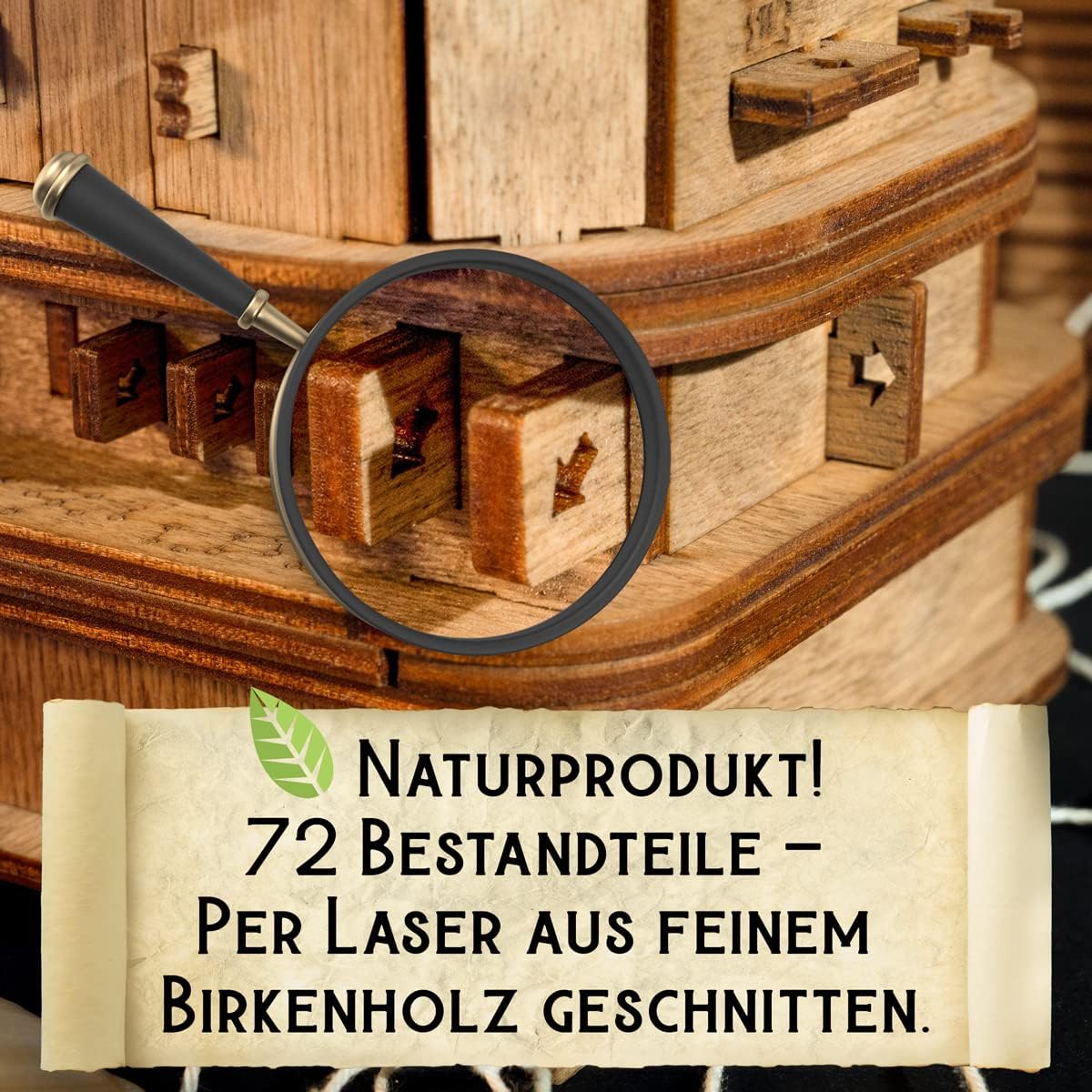 iDventure Cluebox Davy Jones Locker Escape Room Spiel - 3D Holzpuzzle Rätselbox