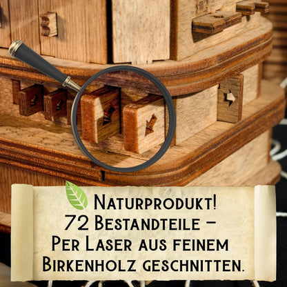 iDventure Cluebox Davy Jones Locker Escape Room Spiel - 3D Holzpuzzle Rätselbox