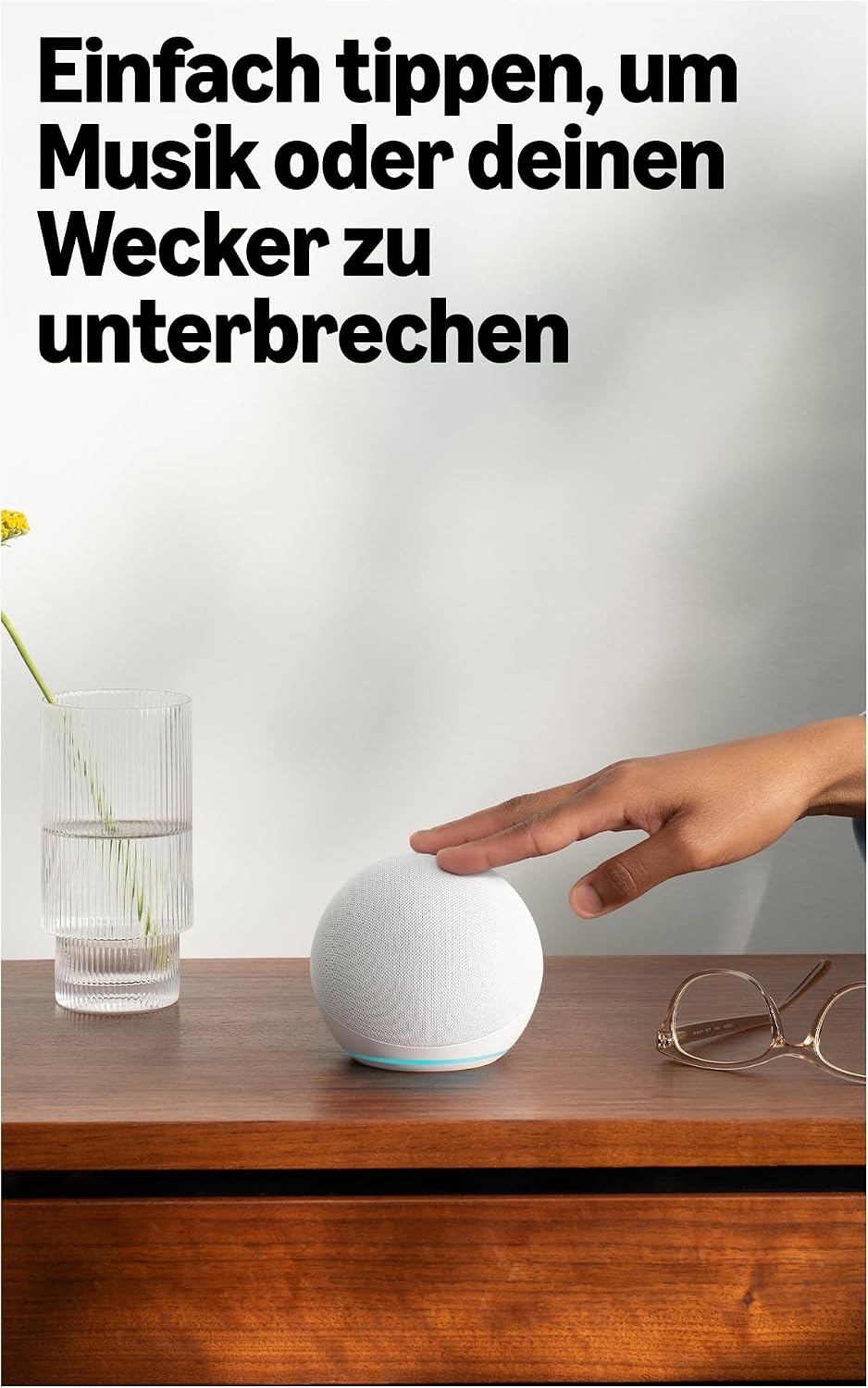 Amazon Echo Dot 5. Generation Smarter WLAN- und Bluetooth-Lautsprecher mit Alexa - Weiß