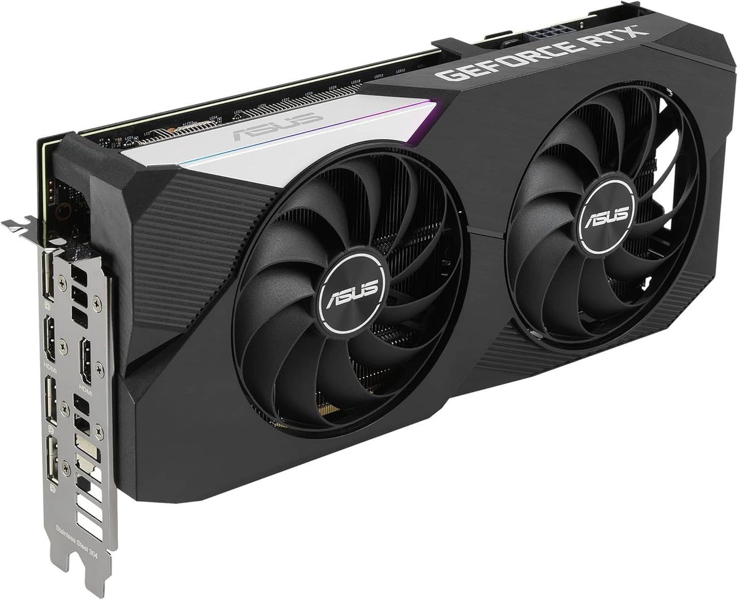 ASUS Dual GeForce RTX 3060 Ti V2 OC Edition 8GB GDDR6 Grafikkarte PCIe 4.0 HDMI DisplayPort