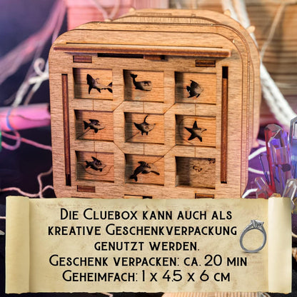 iDventure Cluebox Davy Jones Locker Escape Room Spiel - 3D Holzpuzzle Rätselbox