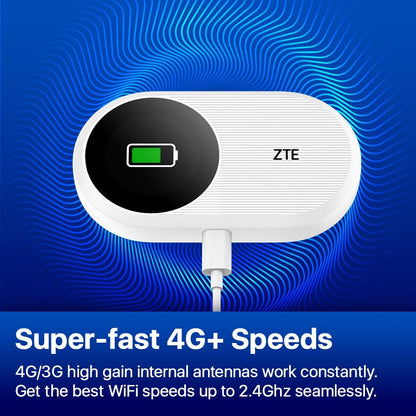 ZTE U10S Pro 4G Mobile WiFi6 Hotspot Mobiler WLAN Router - Weiss