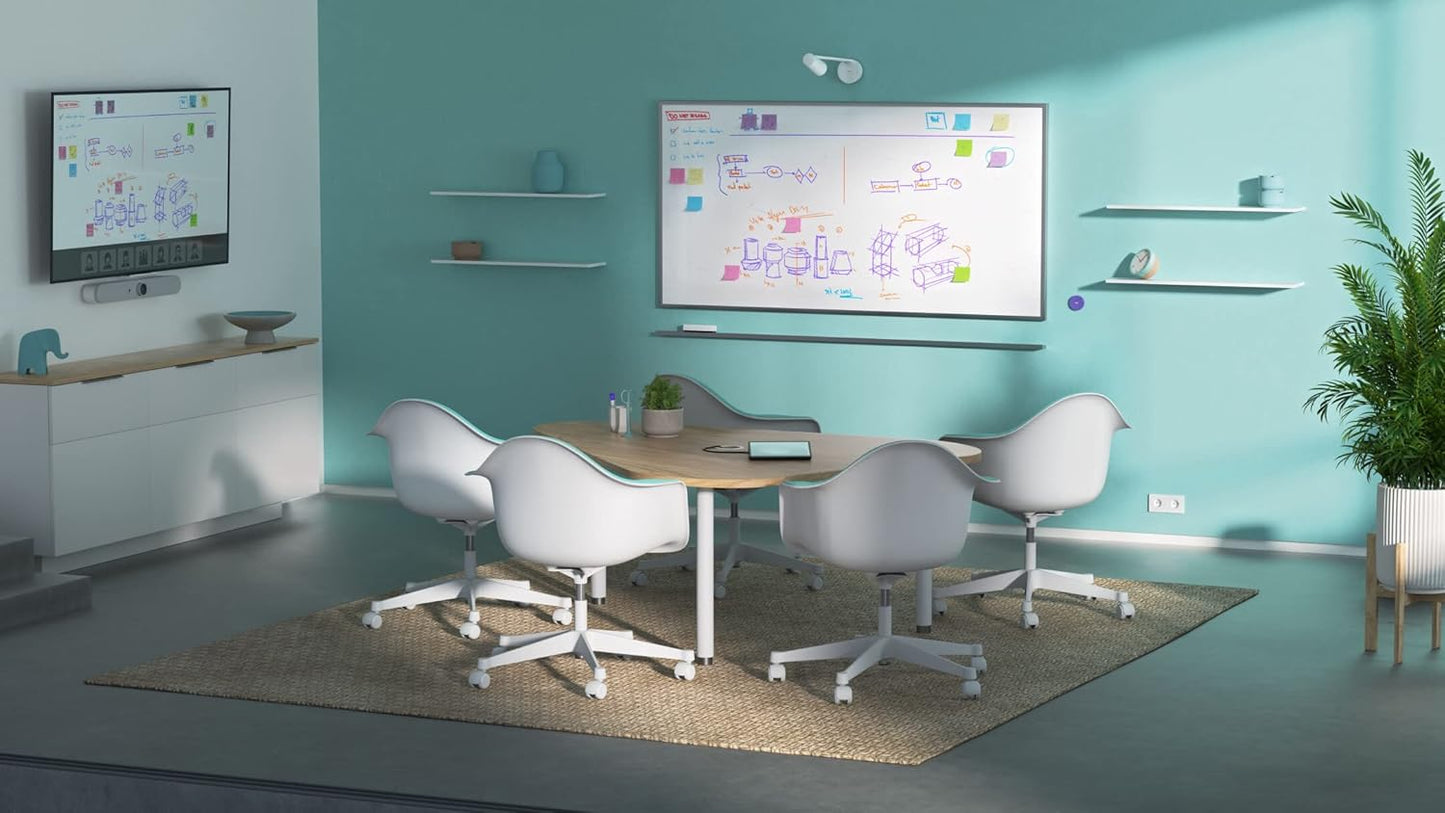 Logitech Scribe Kamera zur Erfassung von Whiteboards Full-HD-Webcam Weiss