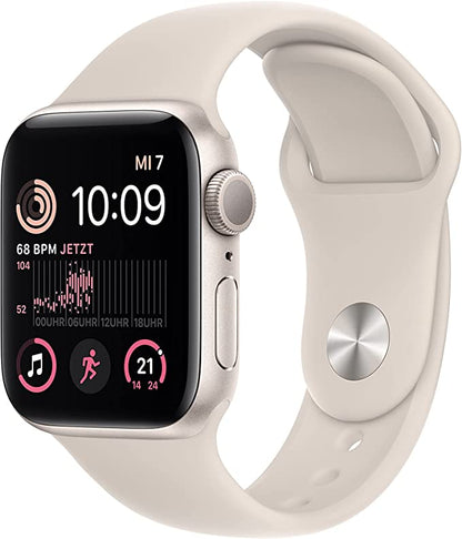 Apple Watch SE 2. Generation GPS WiFi Aluminium 40mm/44mm Starlight Beige/Silver