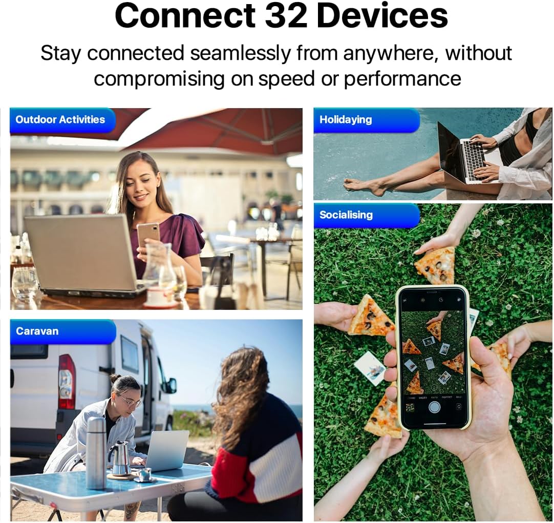 ZTE U10S Pro 4G Mobile WiFi6 Hotspot Mobiler WLAN Router - Weiss