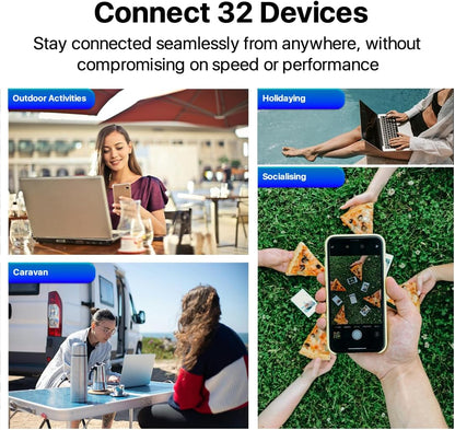 ZTE U10S Pro 4G Mobile WiFi6 Hotspot Mobiler WLAN Router - Weiss