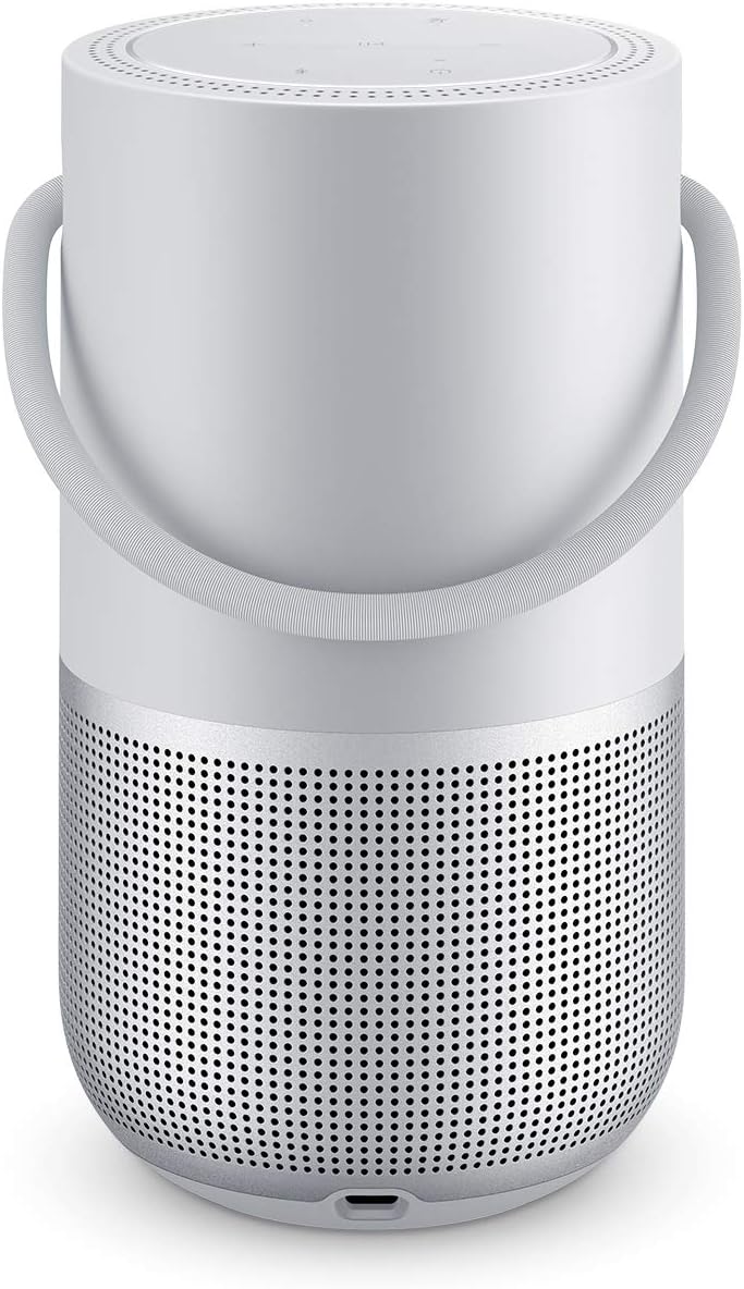 Bose Portable Home Speaker Silber – WLAN & Bluetooth Lautsprecher 360°-Sound