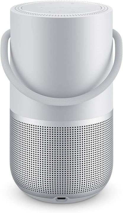 Bose Portable Home Speaker Silber – WLAN & Bluetooth Lautsprecher 360°-Sound