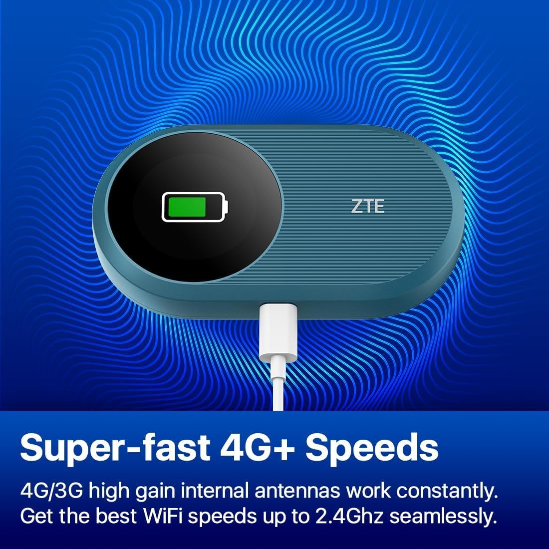 ZTE U10S Pro 4G Mobile WiFi6 Hotspot Mobiler WLAN Router - Blau