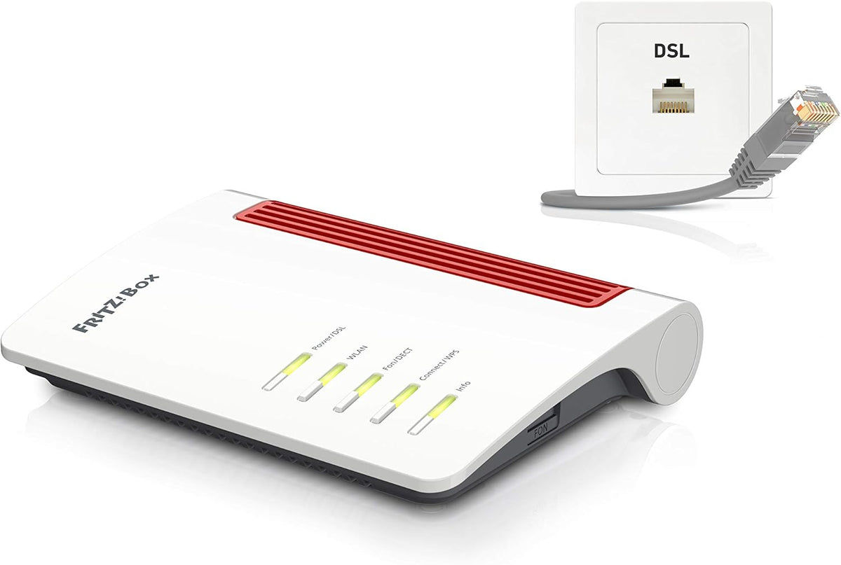 AVM FRITZ!Box 7530 WLAN AC+N Router DSL/VDSL 866 MBits 5GHz WiFi bis zu 300MBits weiß